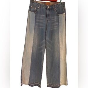 POL Two Toned wide Leg Jeans